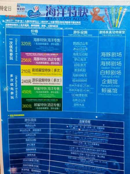 珠海长隆海洋王国门票,周末去要多花多少钱