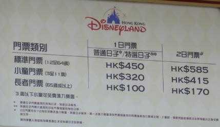 香港迪士尼乐园门票价格,是固定不变的吗