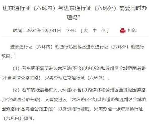 六环内限号吗(哪些车需要办理进京证才能进六环)