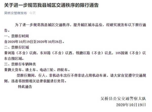 吴桥县限号(外地车怎么限)