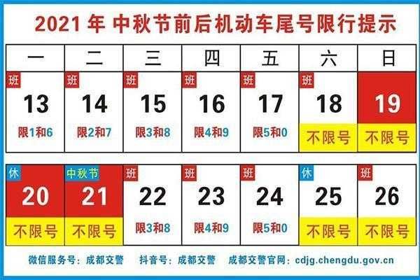 成都中秋节限号(成都限号怎么办)