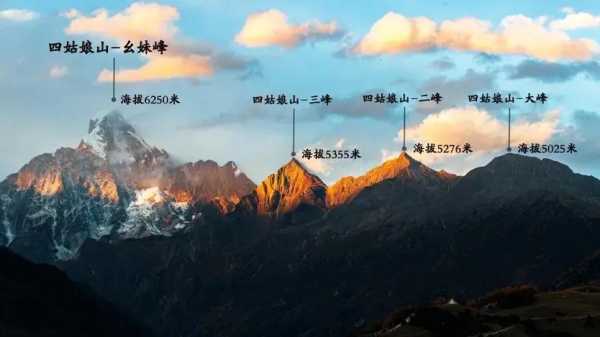 四姑娘山海拔,它的海拔有多高