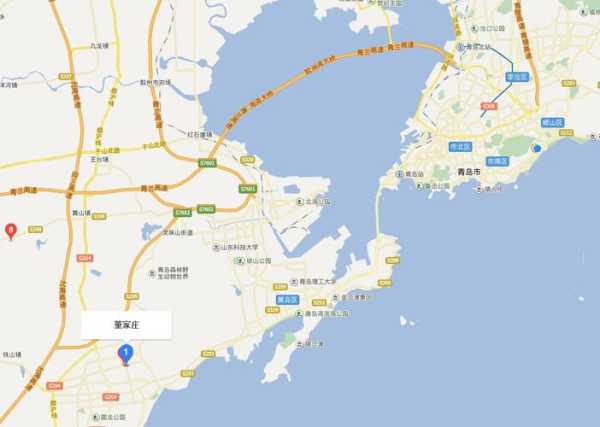 黄岛在青岛的什么位置,它离市中心远吗