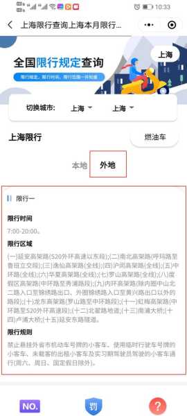 上海今天限行么( 我该怎么查询今天的限行信息)