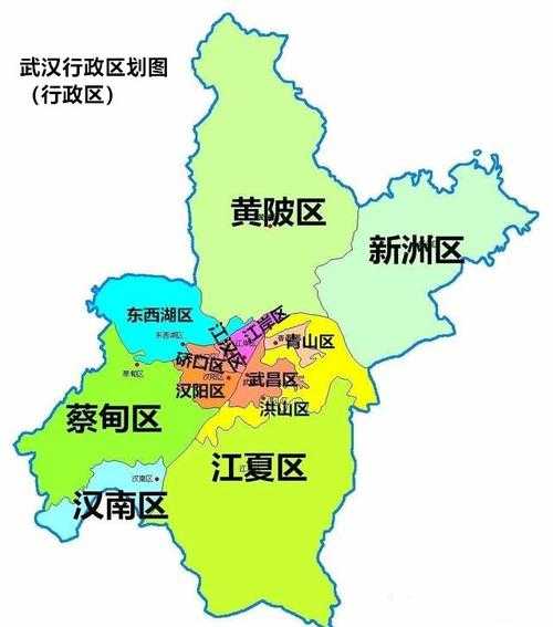 武汉分为哪几个区(怎么老是记不住)