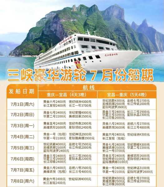 长江三峡游轮旅游价格表,预算有限怎么办