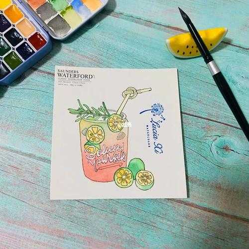 儿童天气干燥画( 来画一杯蜂蜜橘子茶吧)