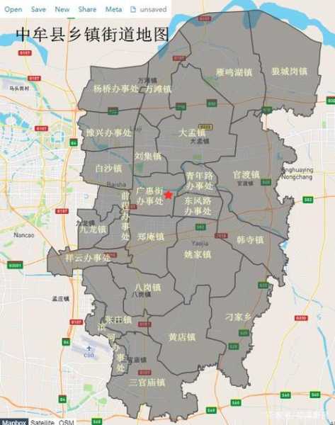 中牟县地图全图,你想看看它包含了哪些地方