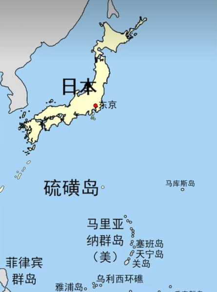 硫磺岛地图位置,属于哪个国家