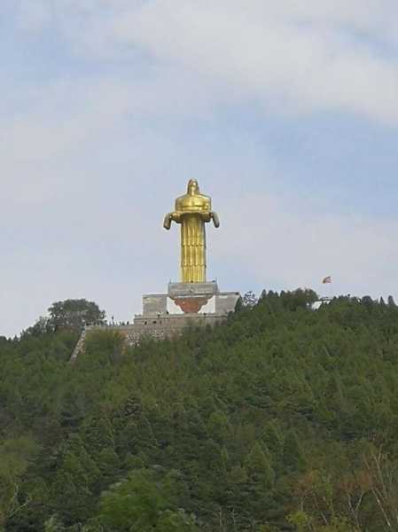 老顶山炎帝像,站在山顶看长治全景是啥感觉