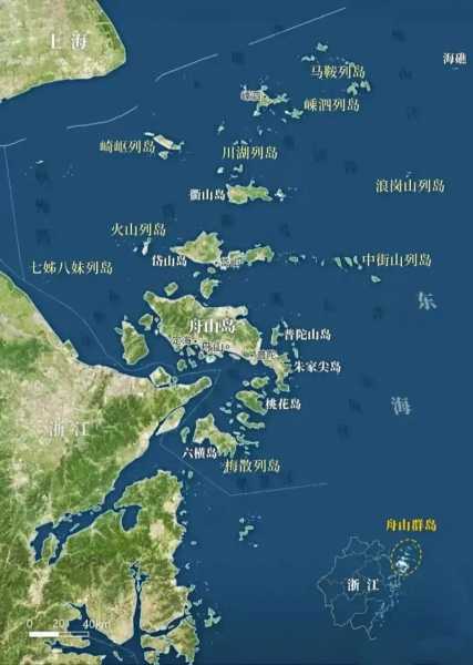 舟山市地图全图(海上仙岛的魅力)