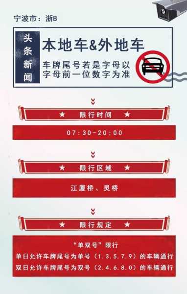 宁波市单双号限行,哪些车牌可以过桥