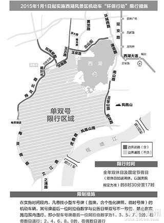 西湖景区周末单双号限行,单双号怎么算