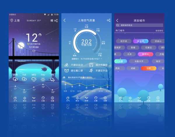 iQOO天气UI图片, 如何提升你的手机界面美感?