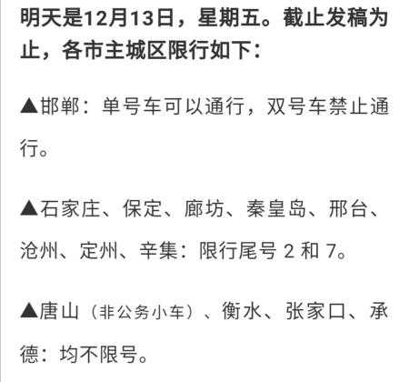 衡水今天限号吗,了解限行政策以便出行