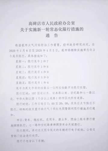 高碑店限号查询4月3号, 今日限行政策解读