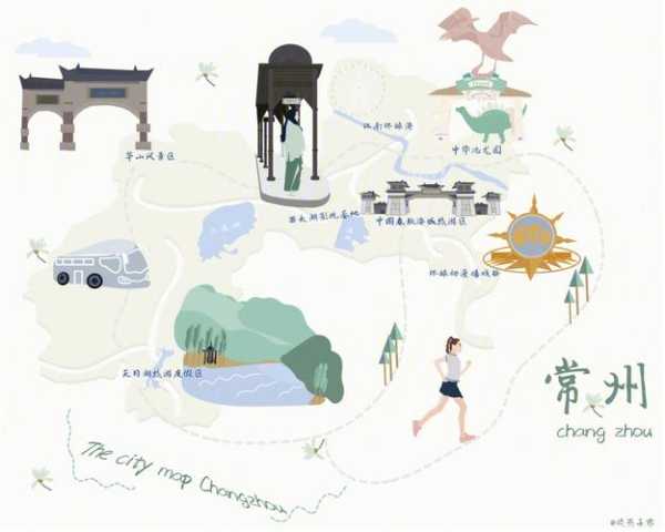 常州市地图全图, 各个景点一览无遗
