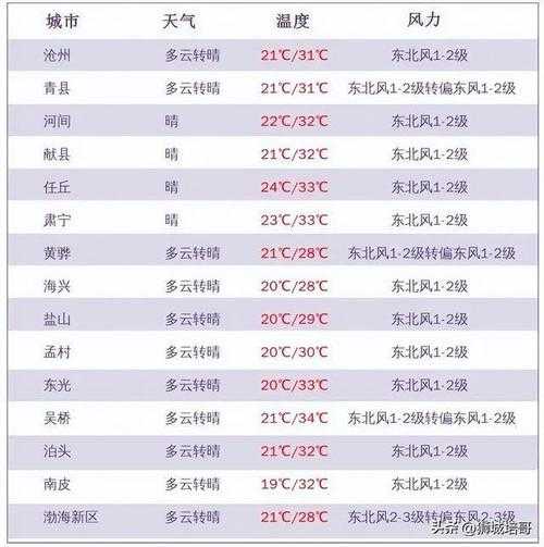 沧州市海兴县天气, 今日天气变化趋势解析