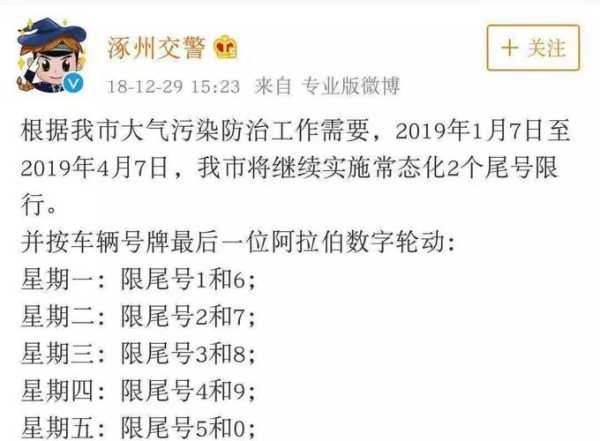 8月1号涿州限号,影响你出行吗?