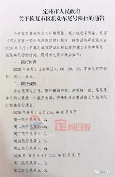 8月5日定州限号,影响大家出行吗?