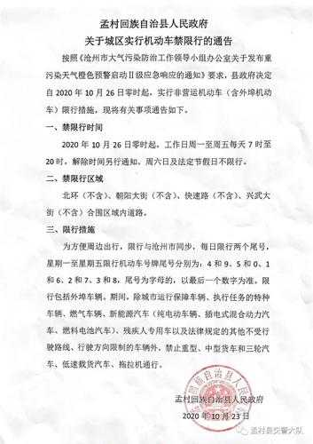 任丘交通限号, 如何影响你的出行计划?