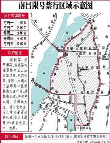 南昌牌照限号, 如何避开限号区域?