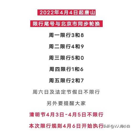 唐山8月限号,了解具体限行措施与时间