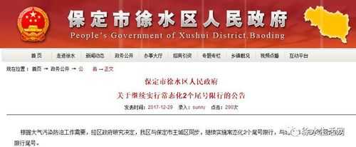 徐水限号通知2024, 你了解最新限号政策吗?