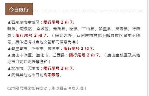 栾城今天限行什么号，如何了解最新限行情况？