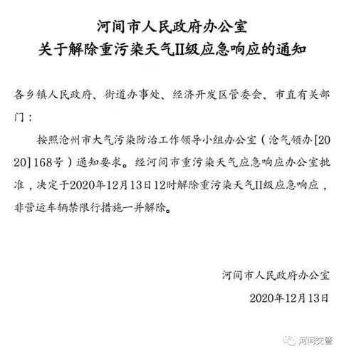 河间限号通知, 如何影响你的出行计划?