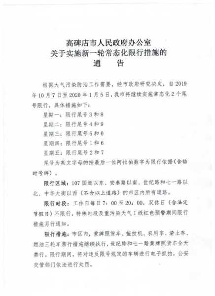 高碑店明天限号是几,最新限行消息揭秘