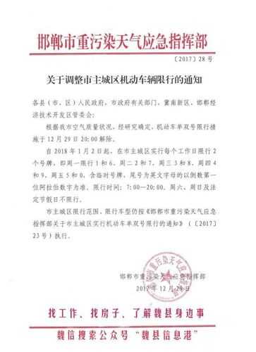 魏县限号通知,如何影响您的出行计划?