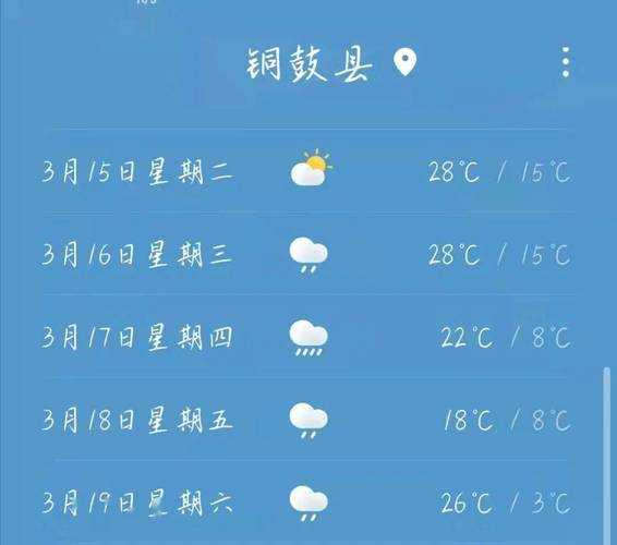 江西铜鼓县天气,今天气温和降水情况如何?