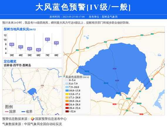 梨树县天气预报,今天的气温和降水情况如何?