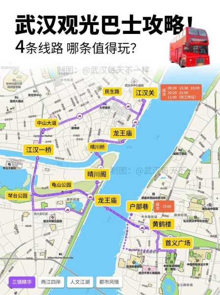 武汉旅游巴士, 如何选择最佳路线?