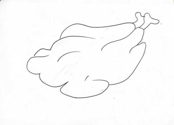 北京烤鸭简笔画,简单易学的绘制方法分享