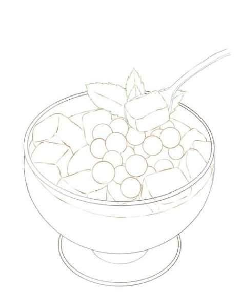 冰粉简笔画_简单易学的画法分享
