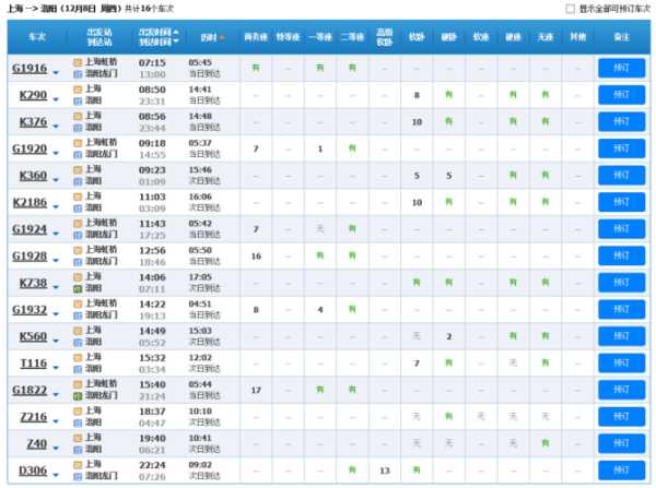 上海铁路官网_如何快速查找火车时刻表?