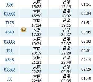 太原到吕梁火车_如何便捷换乘？