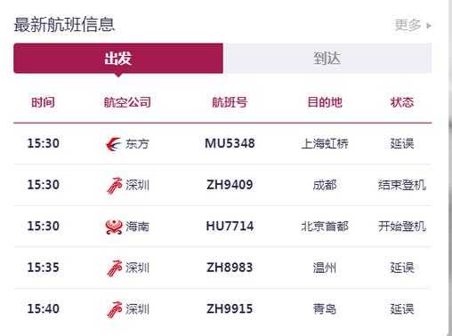 深圳航空官方网_如何快速查询航班信息