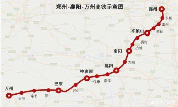 郑万高铁沿途站点线路图_快速了解沿线交通便利性