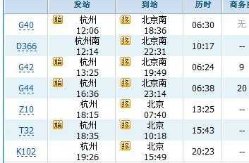 北京到杭州的火车时刻表_快速查询与最新动态