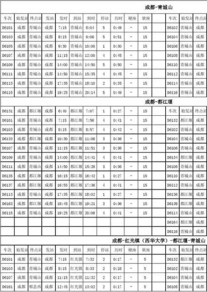 成灌快铁时刻表_如何快速查询和规划出行?