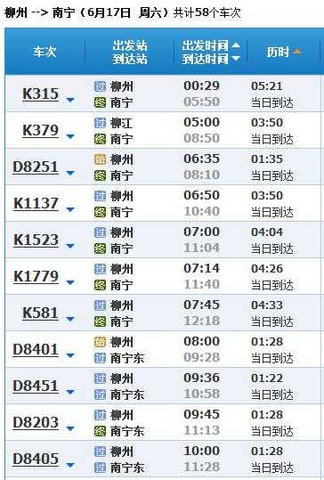 柳州到南宁的火车时刻表_最新攻略与注意事项
