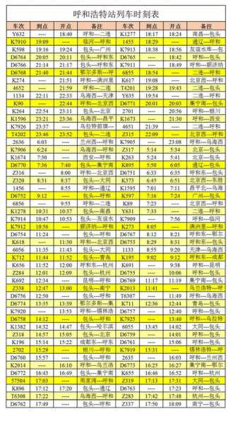 列车时刻表及票价查询_2011年最新信息获取方法