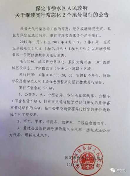 徐水区限号_今天的限号规则是什么?