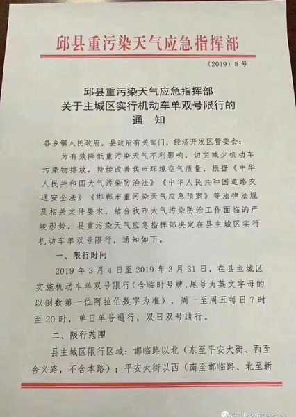 邱县今天限什么号_详情一览与解读