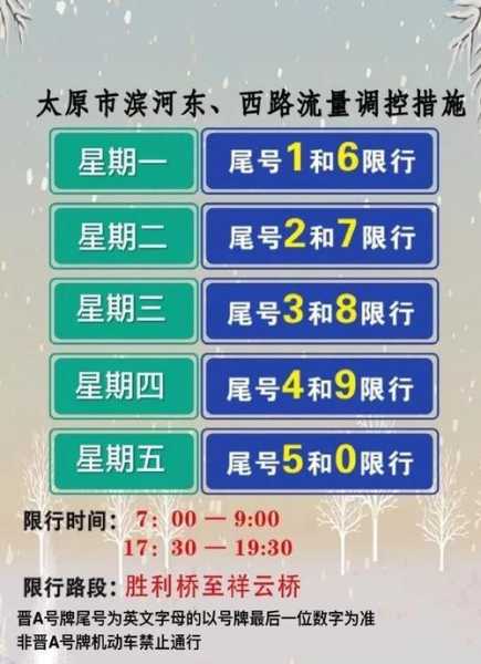 太原六月限号_具体时间和规则是什么?