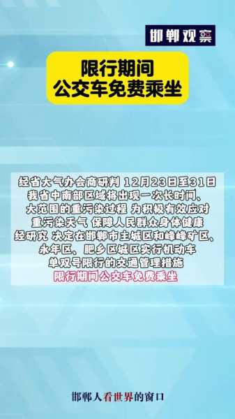 邯郸今天还限号吗_最新限号信息查询
