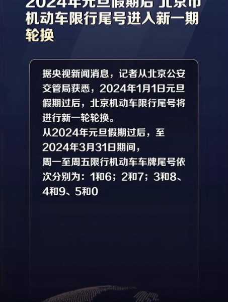 2024年8月北京限号_出行须知与最新变化